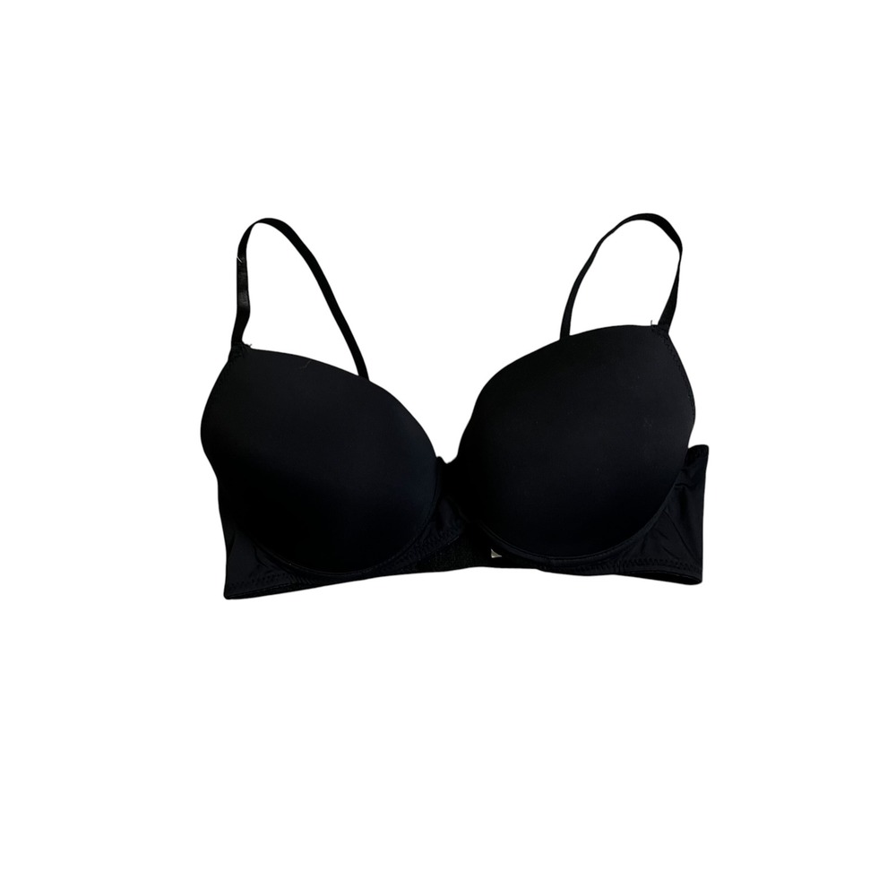 Jessica Simpson Black Push Up Bra 36C Padded Underwire T-Shirt Bra Adjustable